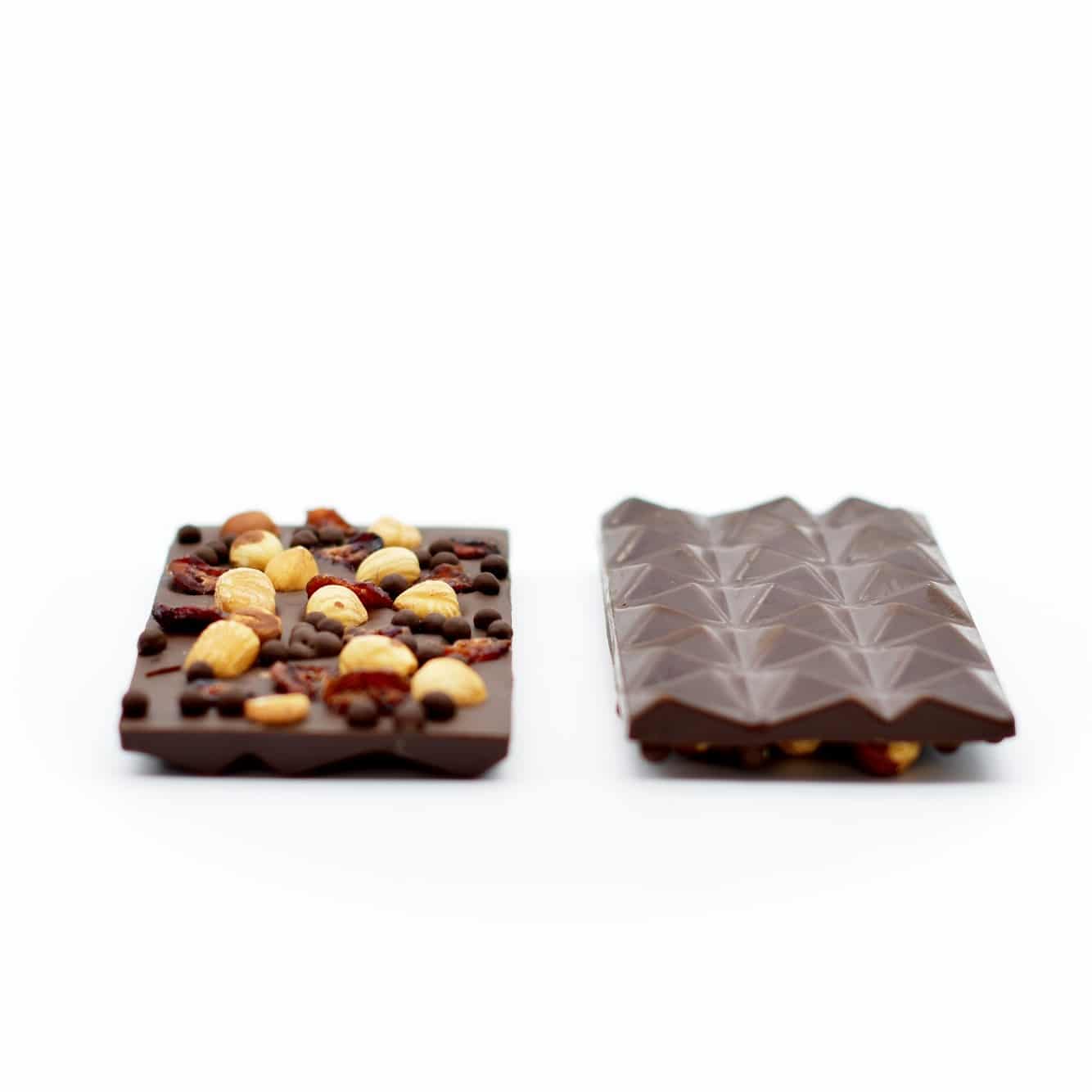 Foto Chocolates Tabla De Chocolate Tableta De Chocolate 65� Y Frutos Secos