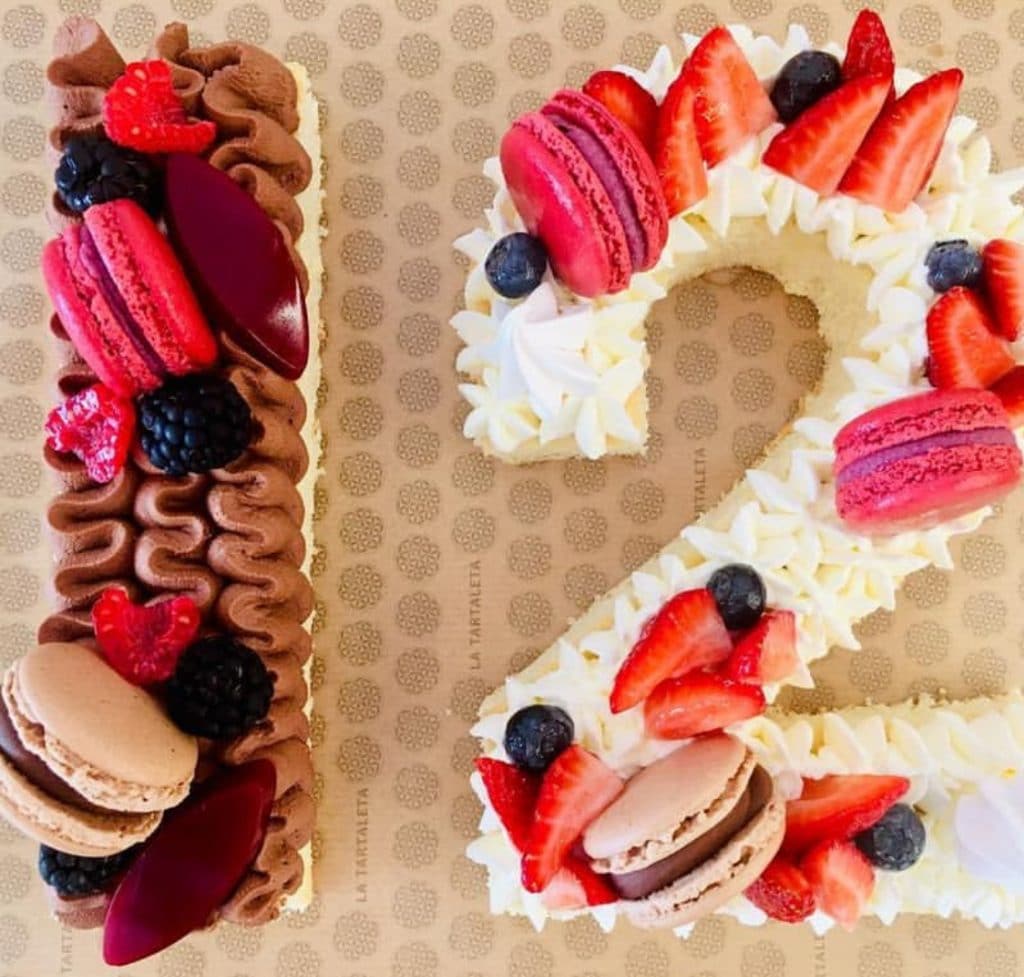 Pastel Cumpleaños Numeros